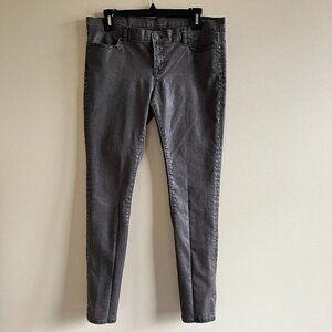 All Saints Spitalfields Jack's Place Skinny Ankle Zipped Jeans Gray Womens Sz 31